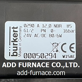 Burkert 0290 A 12,0 NBR MS (24V)